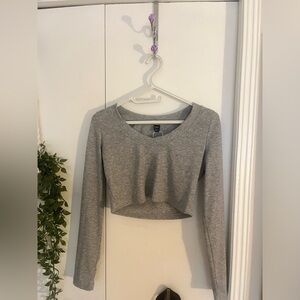 SHEIN long sleeve crop top